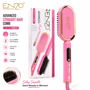 Brosse lissante ENZO EN-4102 Gold & pink