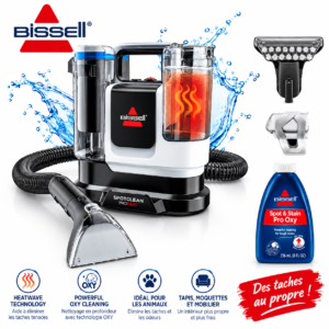 Nettoyeur de tache Bissell SpotClean ProHeat Advanced 1125W 3924N