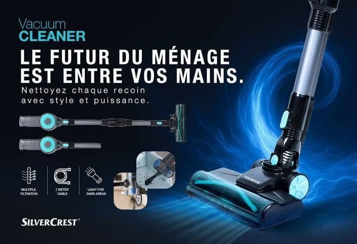 Aspirateur Balai Pro 600W Cable 7M Flexible SilverCrest VC1905AC – Image 11