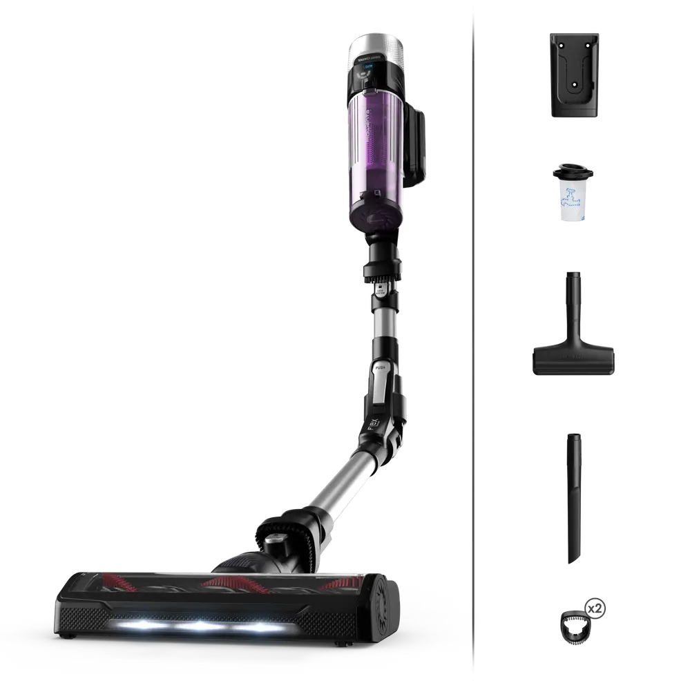 Aspirateur Balai Sans Fil 250W Avec Autonomie de 45 Minutes Et Technologie Avancée Rowenta 9.60 RH2037WO