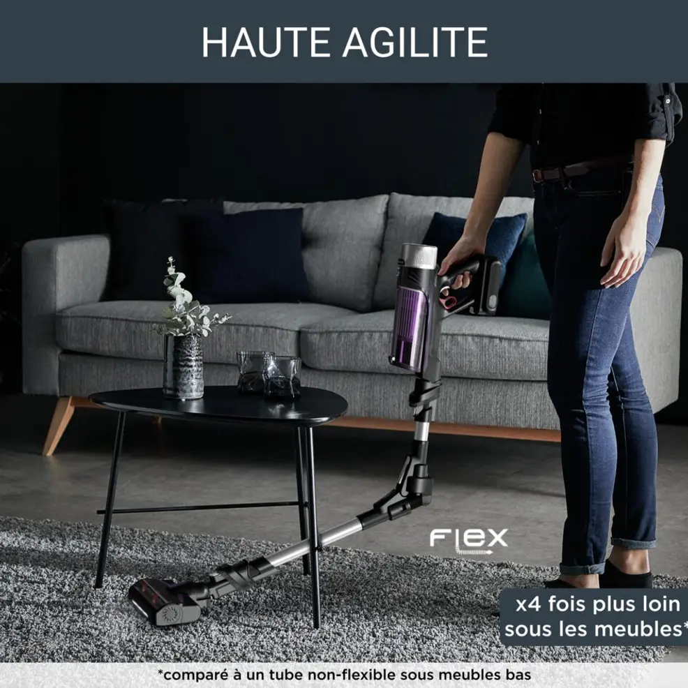 Aspirateur Balai Sans Fil 250W Avec Autonomie de 45 Minutes Et Technologie Avancée Rowenta 9.60 RH2037WO – Image 5