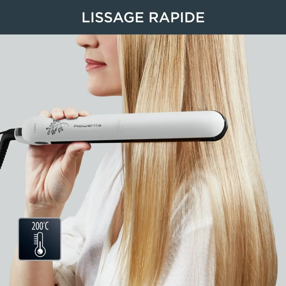 Lisseur À Cheveux 200°C Avec Plaques En Céramique Rowenta Original SF1628F0 – Image 3