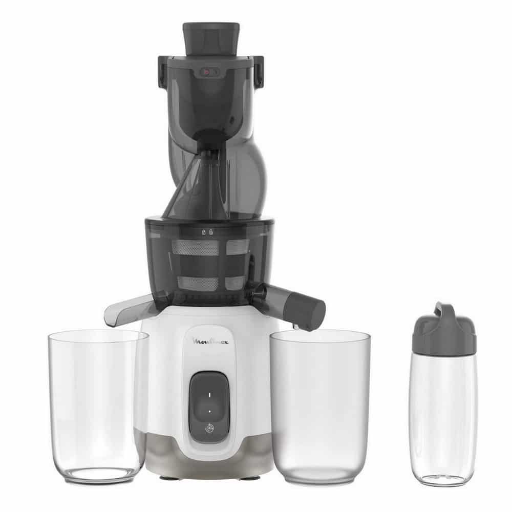 Extracteur De Jus Avec 2 Récipients 800mL et Gourde 600mL 200W Moulinex ZU600110