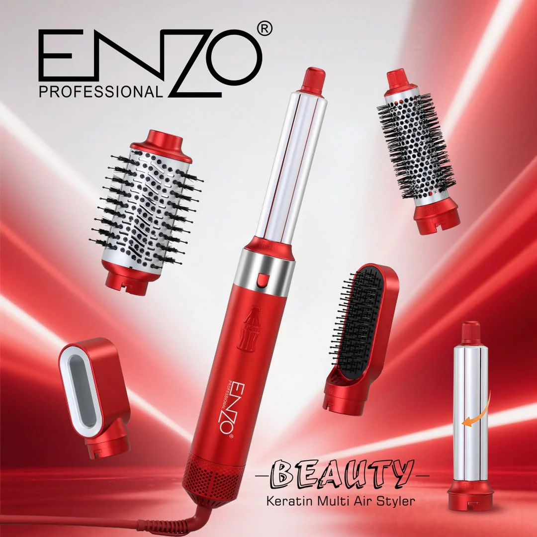 Pack Enzo Pro Multifonction Brosse Soufflante et Sèche-Cheveux Haute Vitesse ENZO Original EN-6227 – Image 4