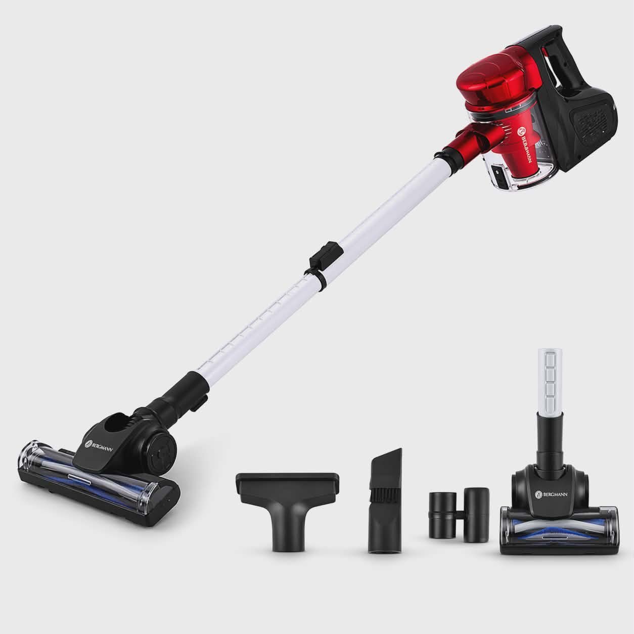 Aspirateur Balai 3 en 1 Avec fil et avec Accessoires 2000W 1L 4.3M Bergmann BVC4200
