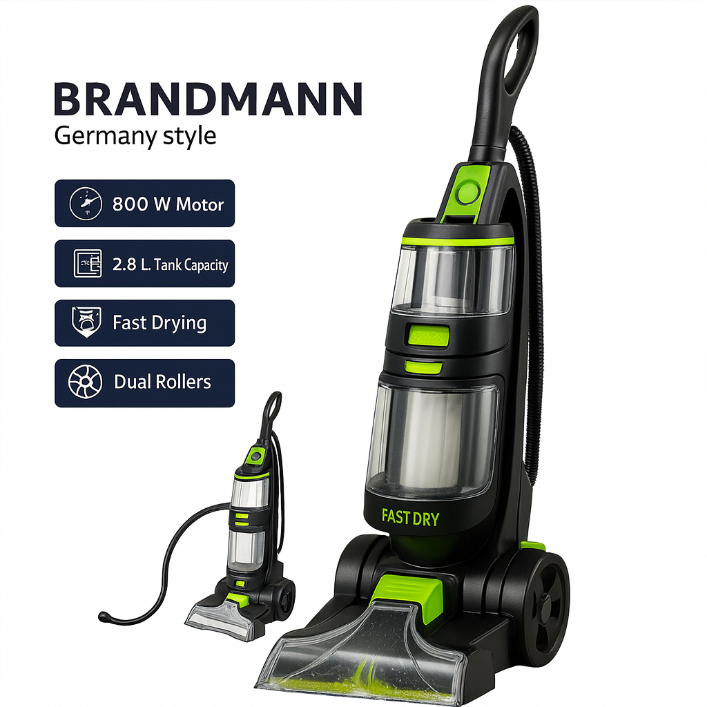 Aspirateur Lave Tapis et détacheur Multifonction 2.5 L 800 W Brandmann BR-HV004 – Image 2