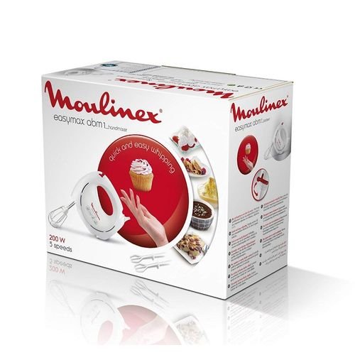 Batteur 5 Vitesses 200W Moulinex HM2501B1 – Image 2