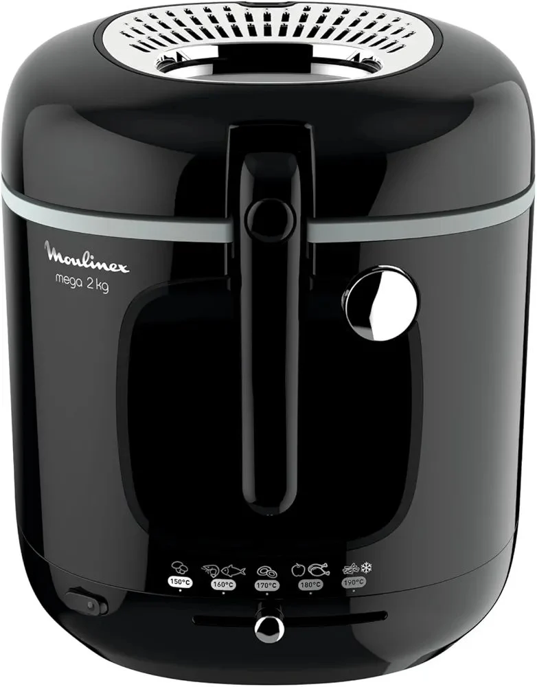 Friteuse Moulinex Original Classique Mega XXL, 2Kg, 1800W, Inox/Noir - AM480870 – Image 2