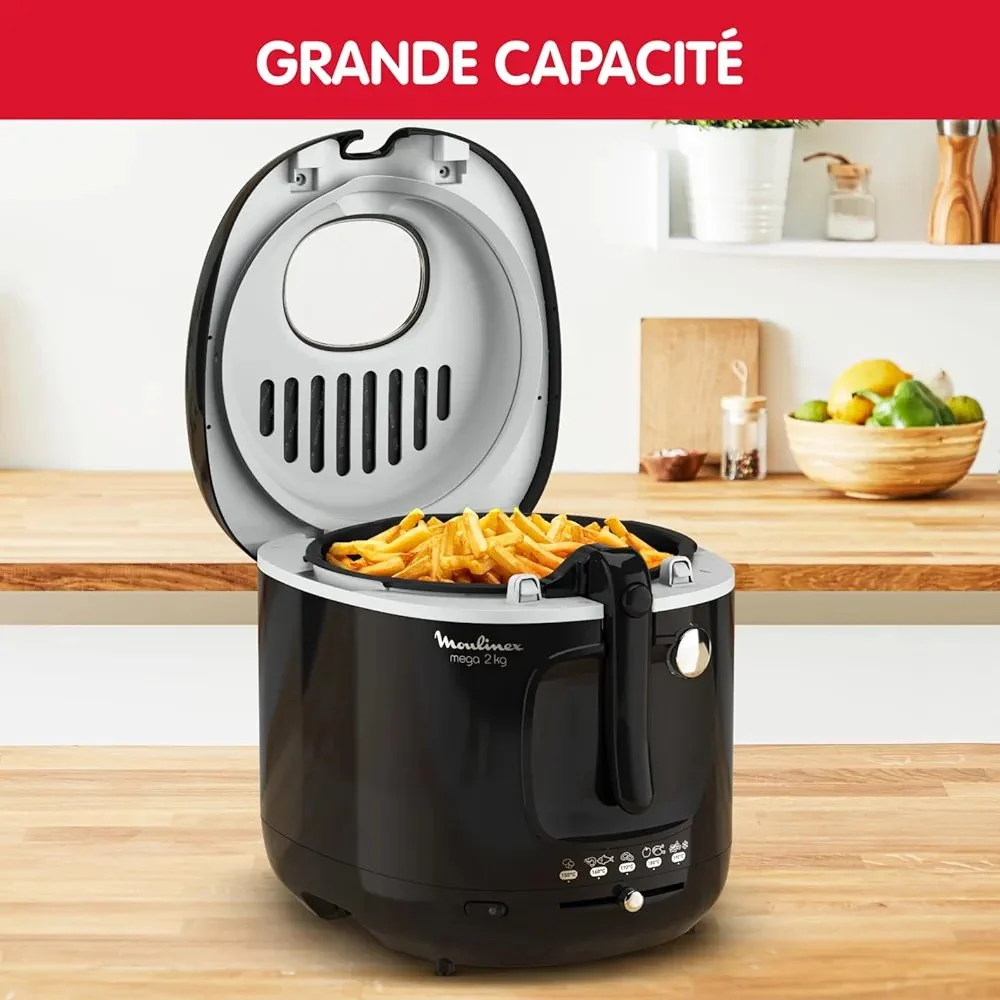 Friteuse Moulinex Original Classique Mega XXL, 2Kg, 1800W, Inox/Noir - AM480870 – Image 5