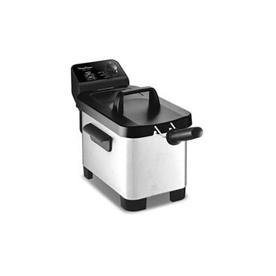 Friteuse moulinex à huile semi professionnel 3L-1.2kg de frites chauffe rapide température réglable Easy pro Metal Moulinex AM331020