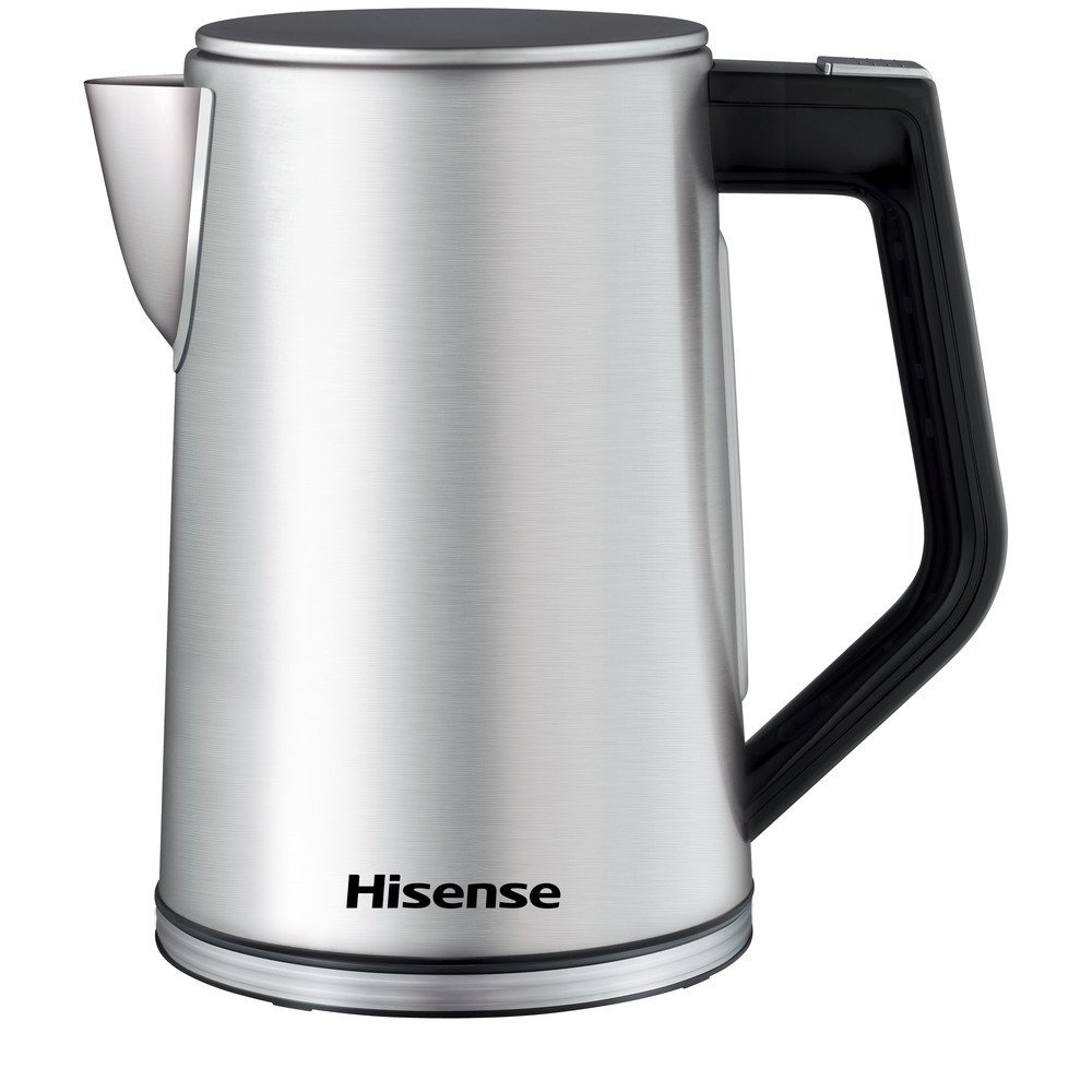 Bouilloire Électrique Hisense 1,7 L 2200 W avec Écran LED – Argent H17KSSS3