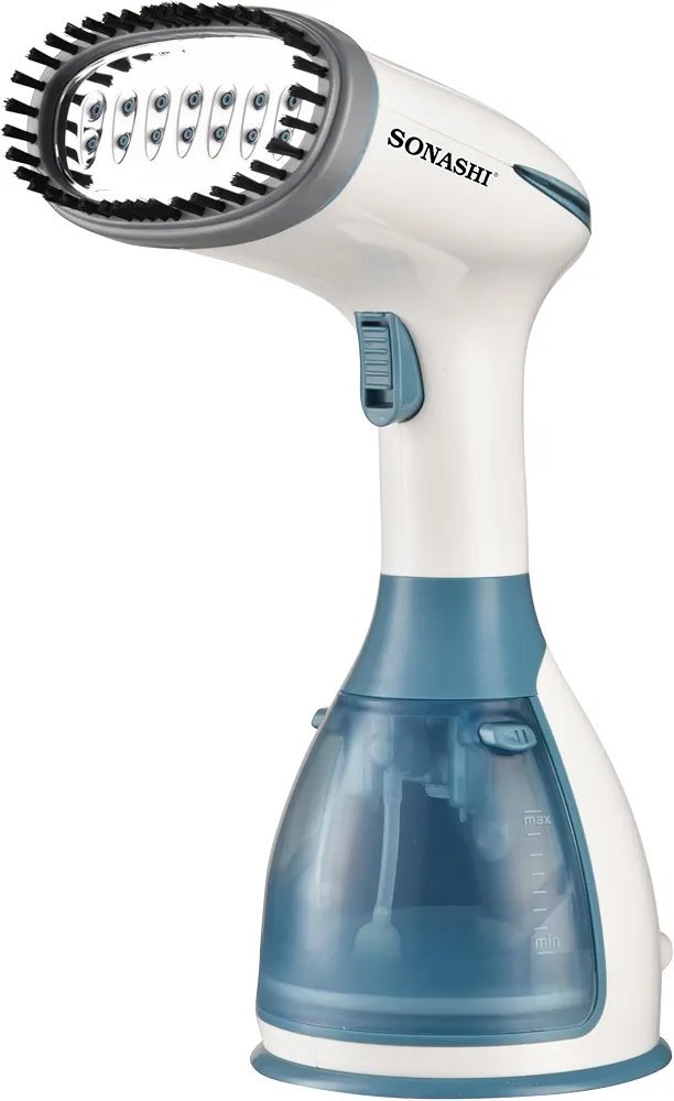 Défroisseur Vapeur Portable 1500W Réservoir 280mL Avec Chauffe Rapide 35Secondes Sonashi SGS-327 Bleu – Image 2
