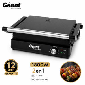 panineuse et Grill Géant 1800W 2 en 1  GN_GCDN5408