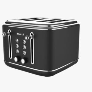 Grille pain NARDI Rétro Noir 2300W 4 tranches NGP420CAN