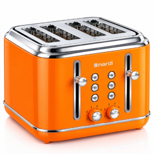 Grille pain NARDI Rétro Orange 2300W 4 tranches NGP420CAO