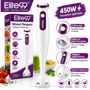 Bras mixeur Elite99 plastique 450W  ELT-2308