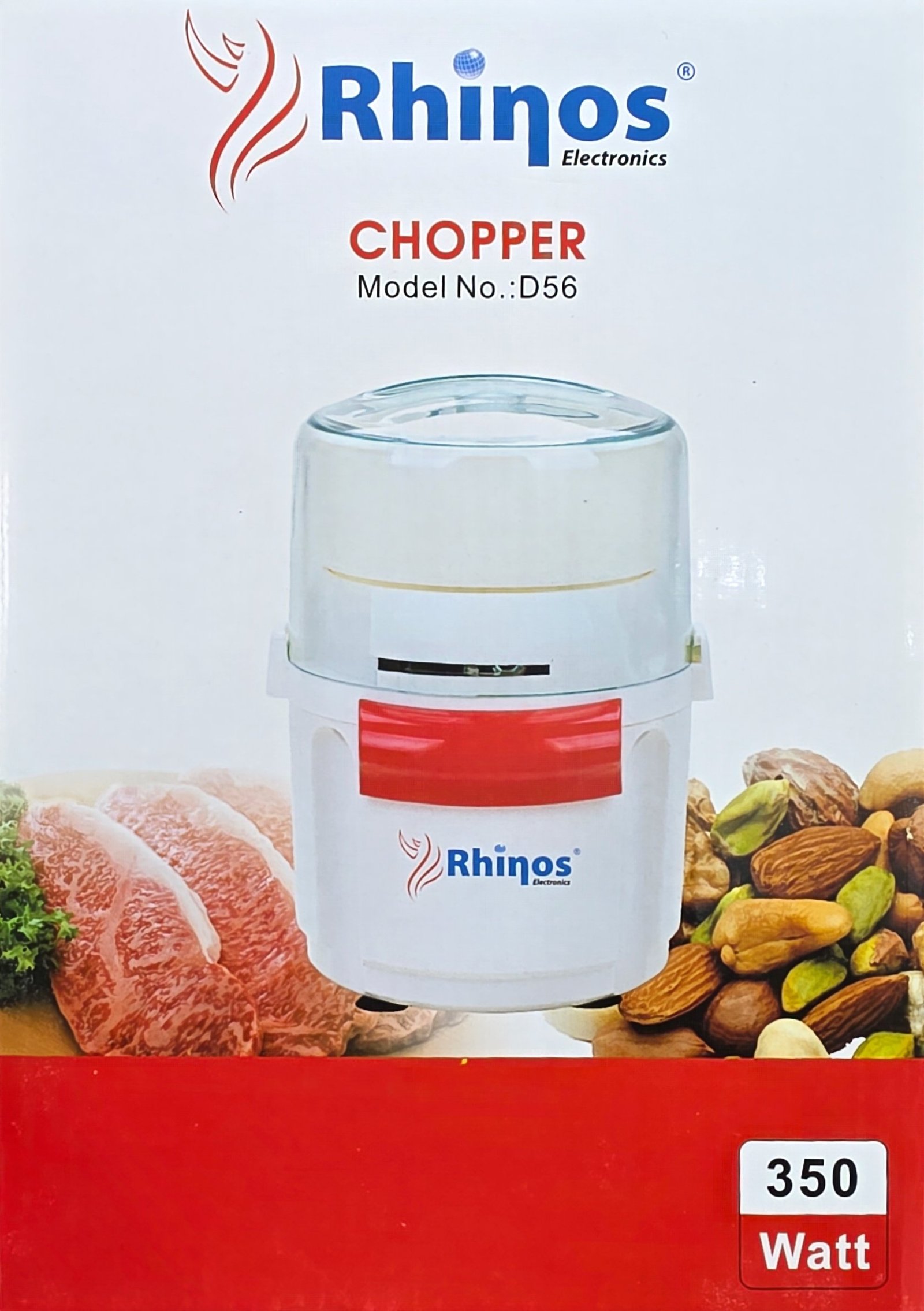 Hachoir Spéciale pour fruits secs et légumes 350G 350W Rhinos D56 – Image 2