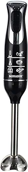 Bras mixeur plongeant 3 en 1 à 600 W Sonashi SHB-187JCW Noir – Image 3
