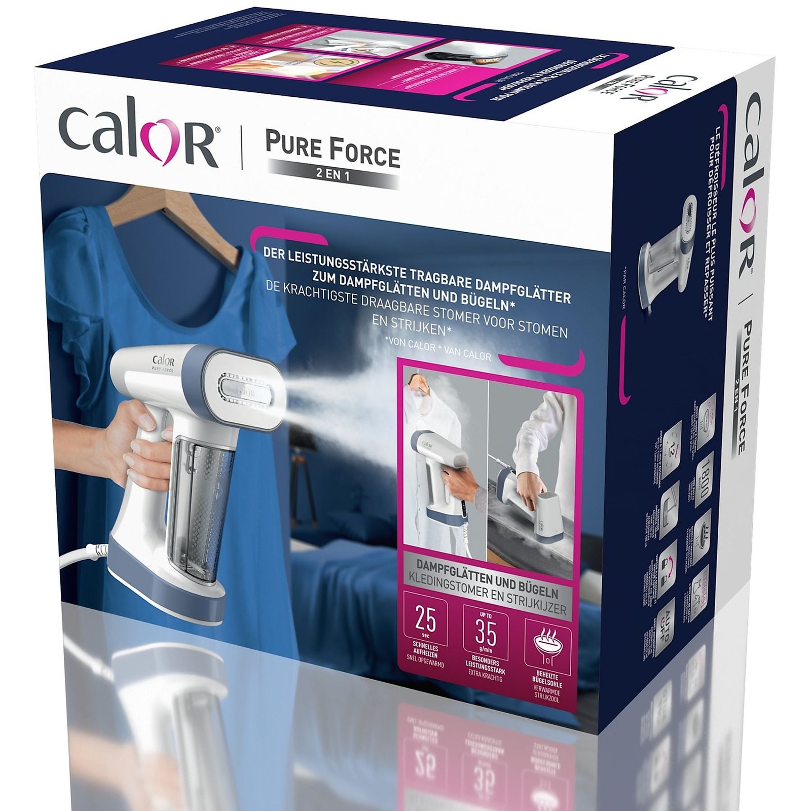 Défroisseur Vapeur À Main 1800W 180mL Calor DT8722C0 – Image 7