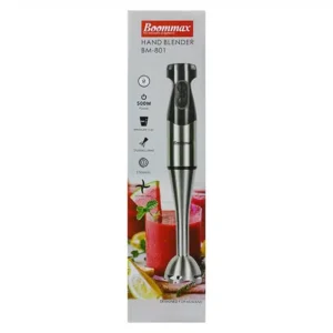 Bras Mixeur inox 04 Lames 500 W + Bol 0.6L BOOMMAX