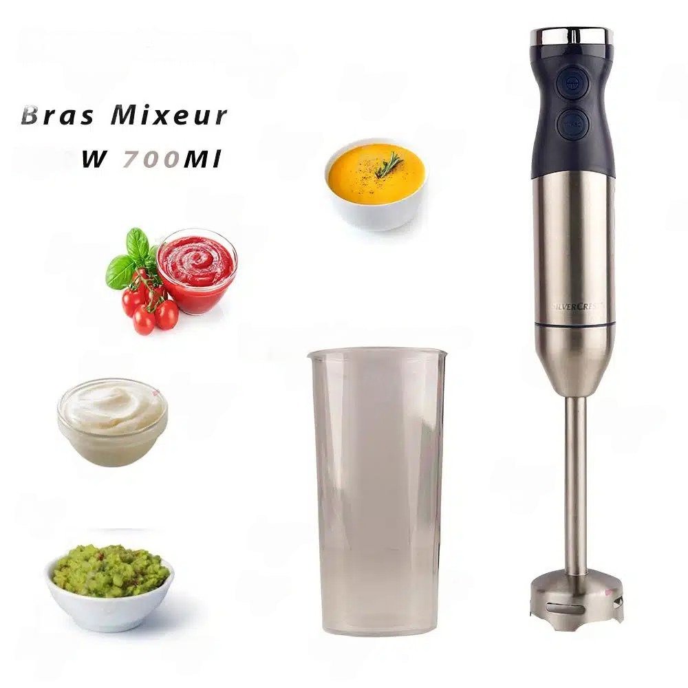 Bras Mixeur Inox Multifonction 3 en 1 - 800W SilverCrest HB5011Y-GS10 – Image 2