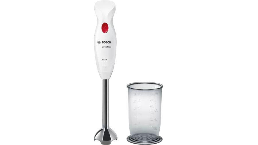 Mixeur plongeant CleverMixx 400 W Blanc, rouge profond Bosch