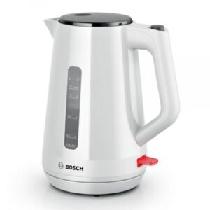 Bouilloire Électrique Sans Fil 1.7 L 2400W Bosch Original TWK1M121 Blanc