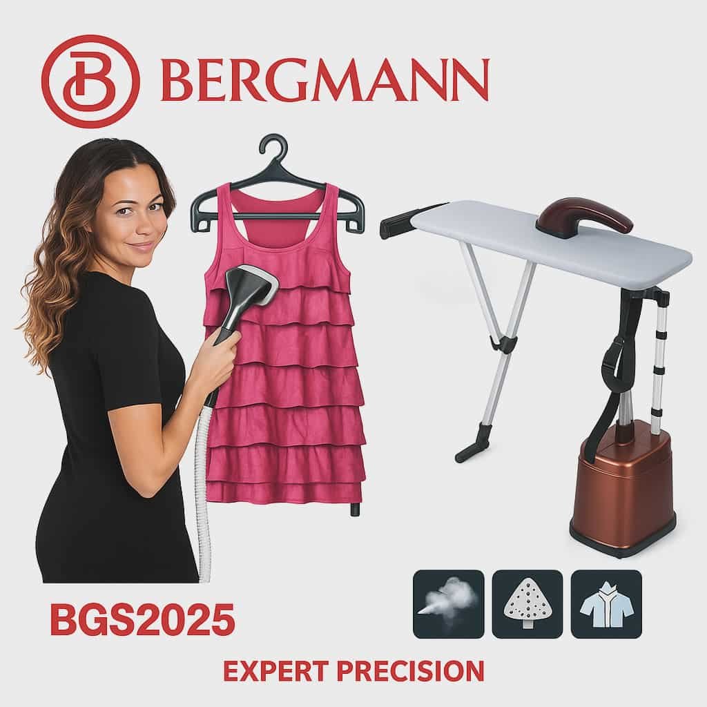 Défroisser 3 EN 1 Bergmann Pro Avec 03 Accessoires 19500W Avec Table Bergmann BGS2025