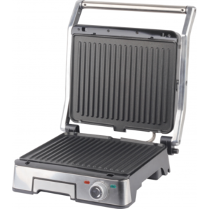Gril Et Panineuse Saine En Inox Avec Ouverture À 180° 2000W Techwood TGD-2018D