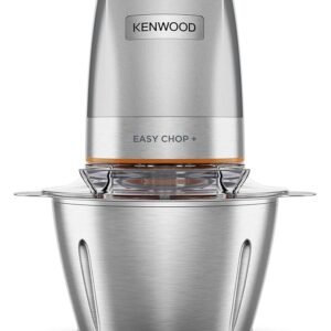 Hachoir inox Électrique 500W Avec Bol Inox 0.6L Et 4Lames Kenwood Original CHP62.700SI