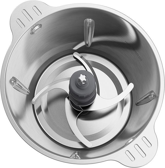 Hachoir inox Électrique 500W Avec Bol Inox 0.6L Et 4Lames Kenwood Original CHP62.700SI – Image 3