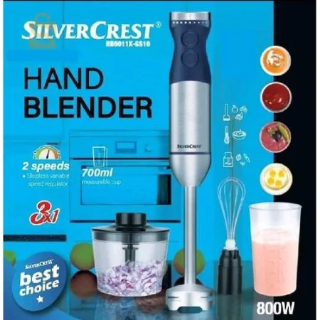 Bras Mixeur Inox Multifonction 3 en 1 - 800W SilverCrest HB5011Y-GS10 – Image 3