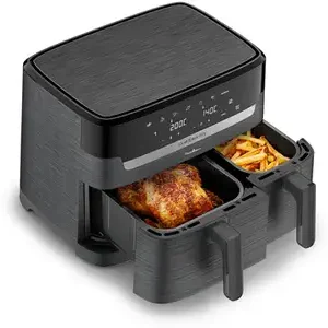 Friteuse Électrique À Air Chaud 8.3L Double Tiroir 2700W Easy Fry Dual Moulinex EZ901H20