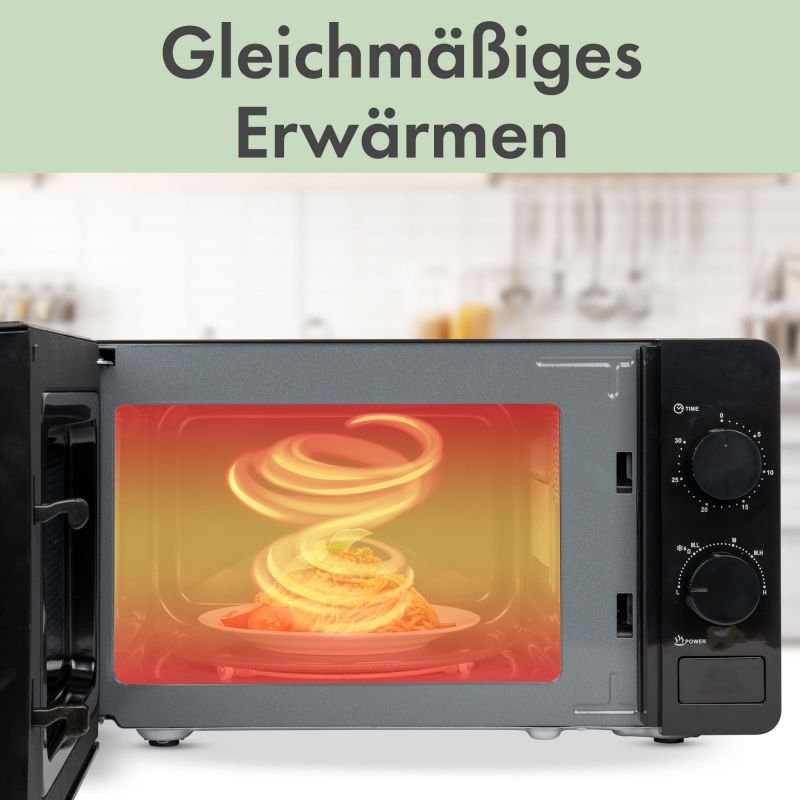 Micro-onde 20L 1150W Bomann MW 6014 CB Noir – Image 5